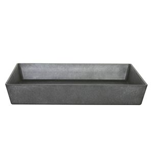Artstone Ella Square Saucer Black